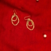 Silver 925 Gold Earrings MODEJSN